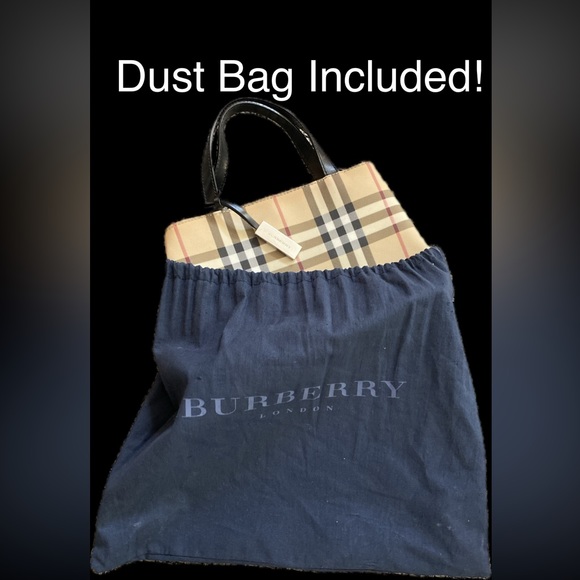 BURBERRY Mini NOVA CHECK PVC/Leather Tote🖤Italian Made🇮🇹7.25”x 8”🔥FABULOUS💋 - Picture 16 of 17